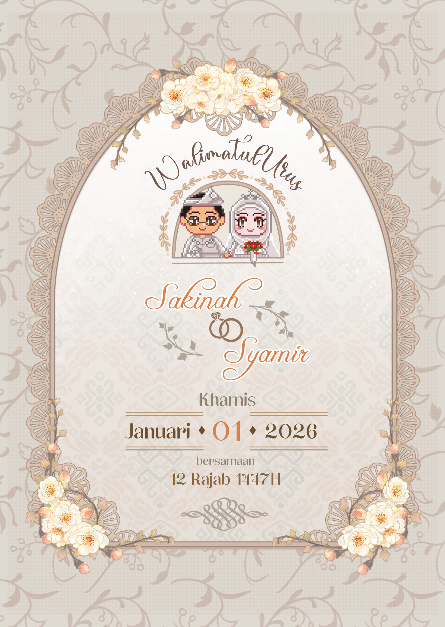 Sakinah & Syamir Wedding Invitation