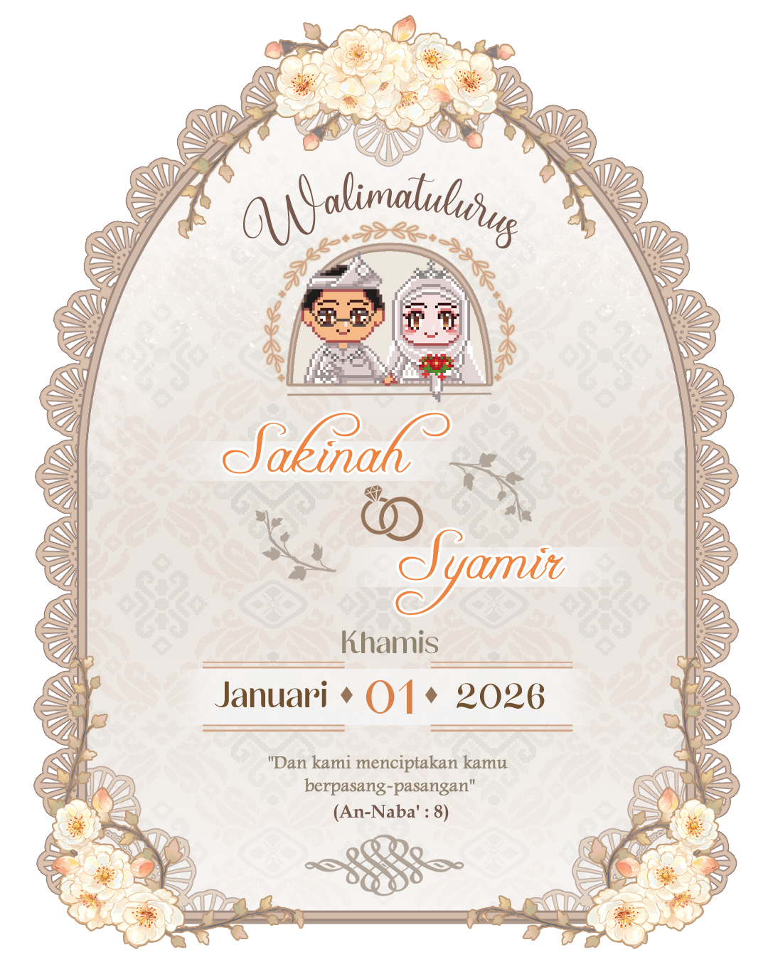 Sakinah & Syamir Wedding Invitation